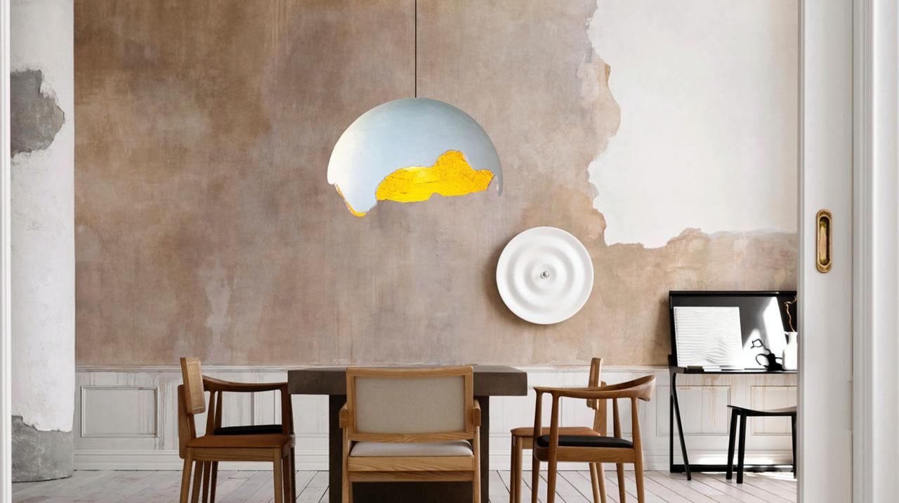 Lampada bianca modello Lakota White - Stile essenziale e moderno
