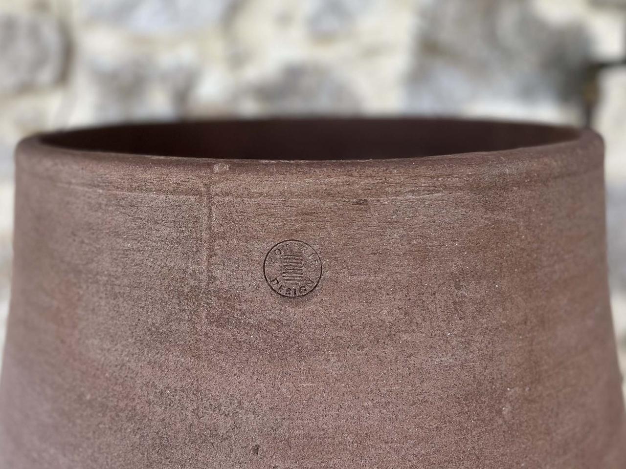Fioriere di grandi dimensioni stile minimalista finitura grigio naturale